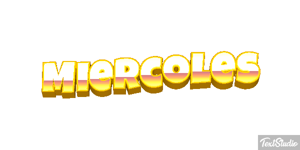 Miércoles Efecto de texto