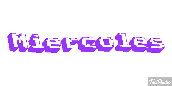 Miércoles Efecto de texto