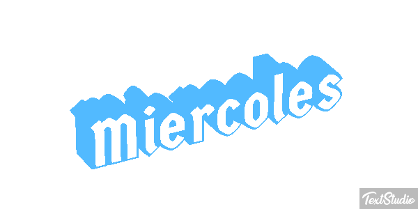 Miércoles Efecto de texto
