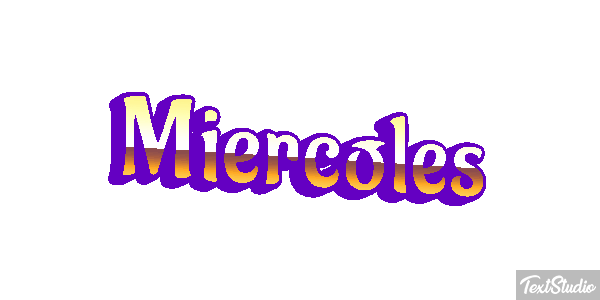 Miércoles Efecto de texto
