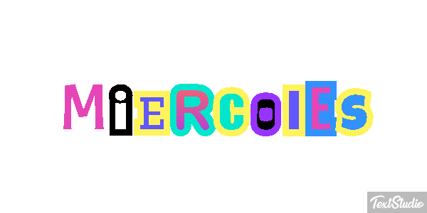 Miércoles Efecto de texto