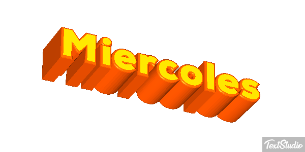 Miércoles Efecto de texto
