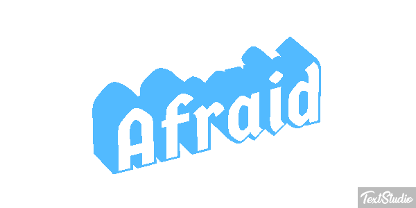 Afraid Efecto de texto
