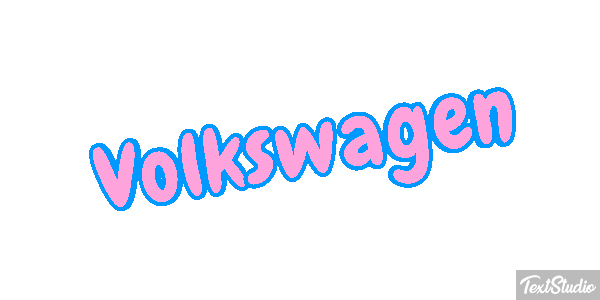 Volkswagen Effet de texte