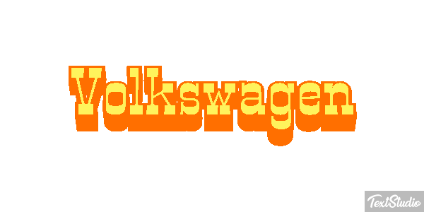 Volkswagen Effet de texte