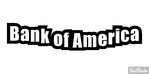 Bank of America Effetto testo