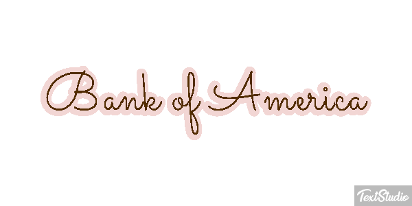 Bank of America Effetto testo