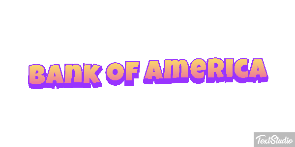 Bank of America Effetto testo