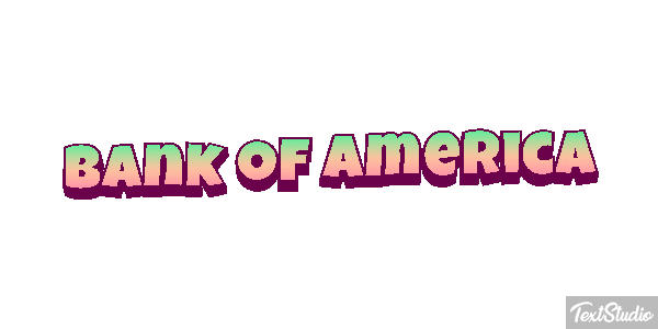 Bank of America Effetto testo