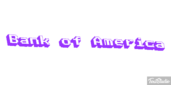 Bank of America Effetto testo