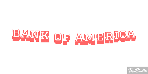 Bank of America Effetto testo