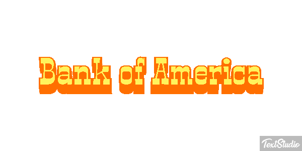 Bank of America Effetto testo