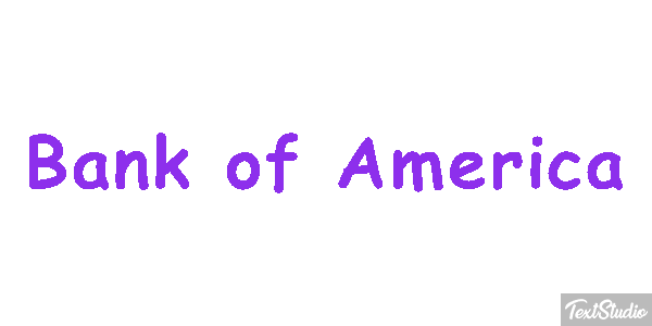 Bank of America Effetto testo