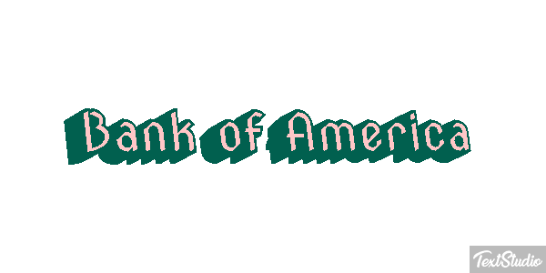 Bank of America Effetto testo