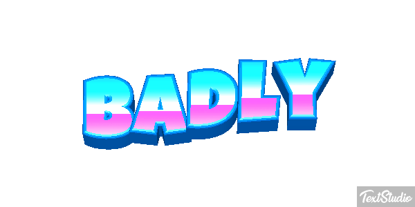 Badly Text effect