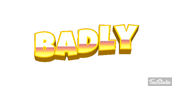 Badly Text effect