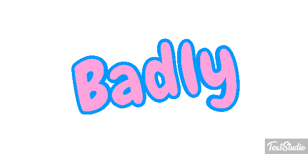 Badly Text effect