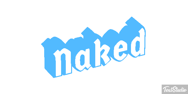 Naked Text effect
