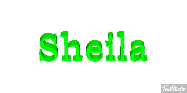 Sheila Text effect