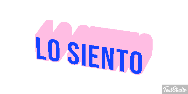 Lo siento Tekst effect