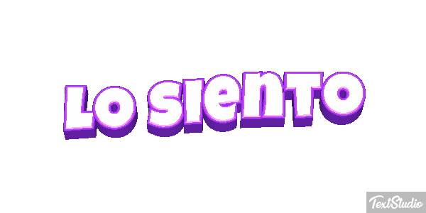 Lo siento Tekst effect