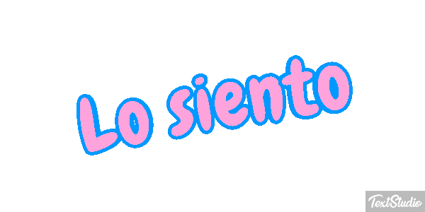 Lo siento Tekst effect
