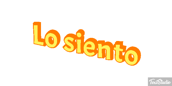 Lo siento Tekst effect