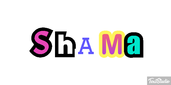 Shama Efecto de texto