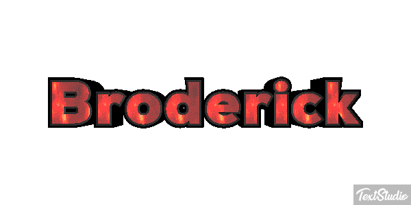 Broderick Text effect