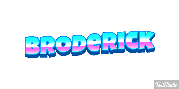Broderick Text effect