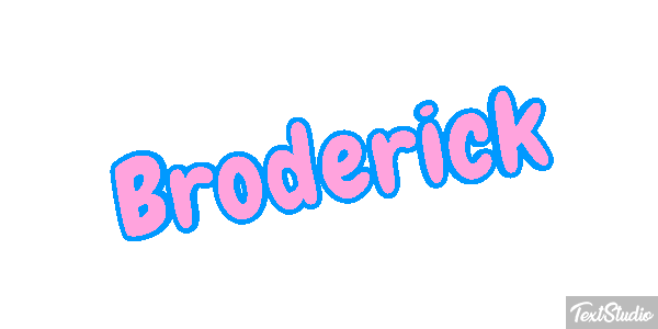 Broderick Text effect