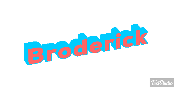 Broderick Text effect