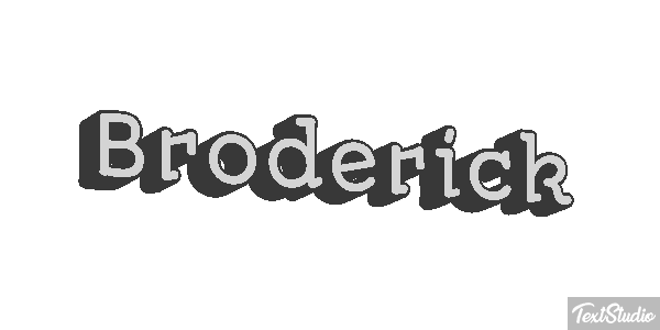 Broderick Text effect