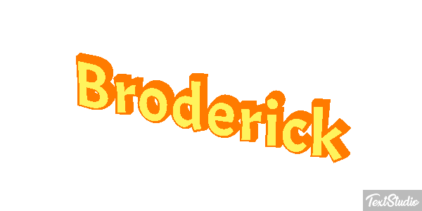 Broderick Text effect