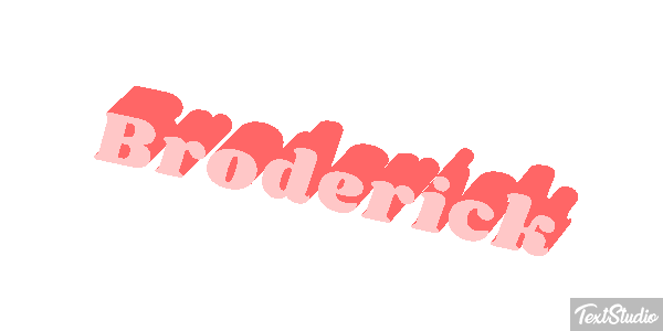 Broderick Text effect