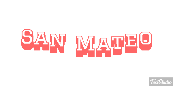 San Mateo Effetto testo
