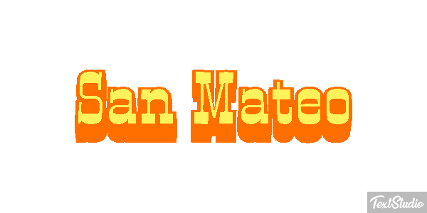San Mateo Effetto testo