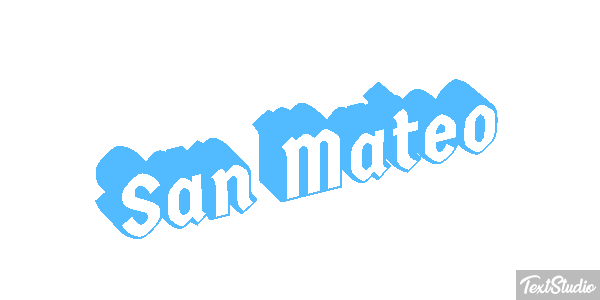 San Mateo Effetto testo