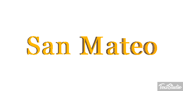 San Mateo Effetto testo