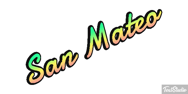 San Mateo Effetto testo