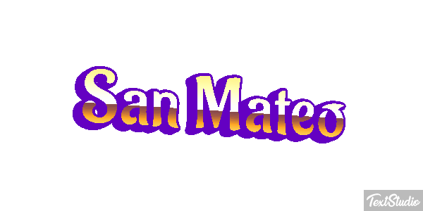 San Mateo Effetto testo