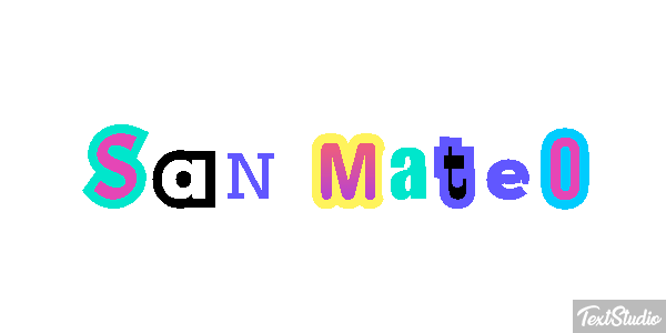 San Mateo Effetto testo