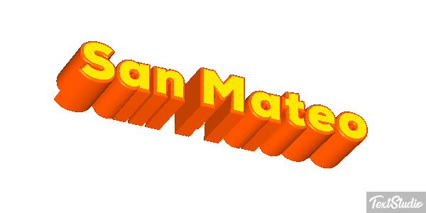 San Mateo Effetto testo