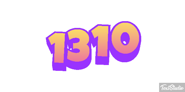 1310 Text effect