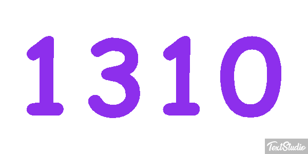 1310 Text effect