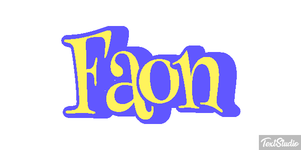 Faon Effet de texte