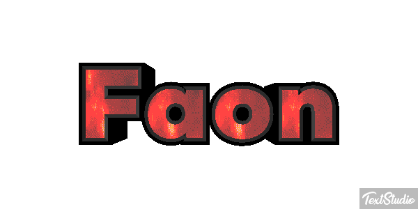 Faon Effet de texte