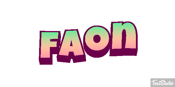 Faon Effet de texte