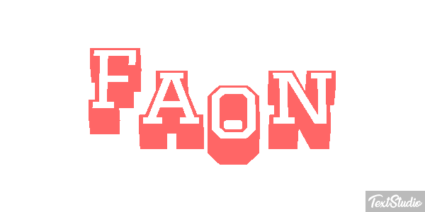 Faon Effet de texte