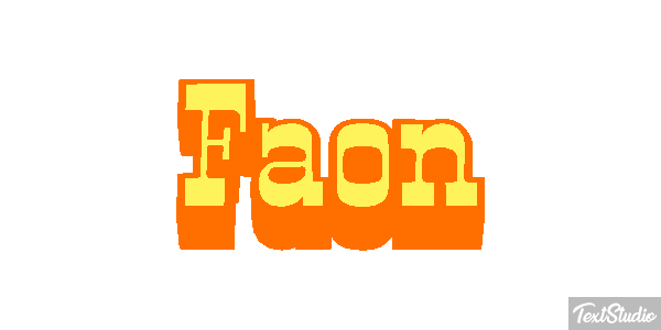 Faon Effet de texte